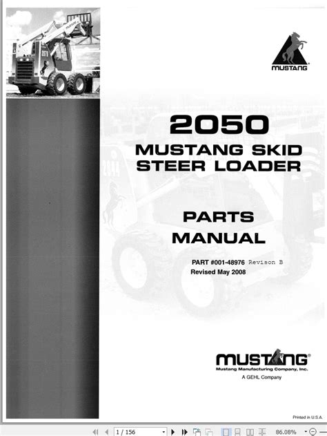 mustang 2050 skid steer parts manual|mustang 2050 parts manual.